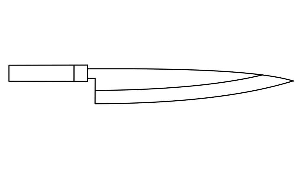 卸し出刃

【用途】
 出刃包丁よりも細身で厚みが薄く、刺身包丁に近い形状をしています。その名の通り、魚の身をおろす作業に特化しており、三枚おろしから皮引きまでを一本でこなすことができます。