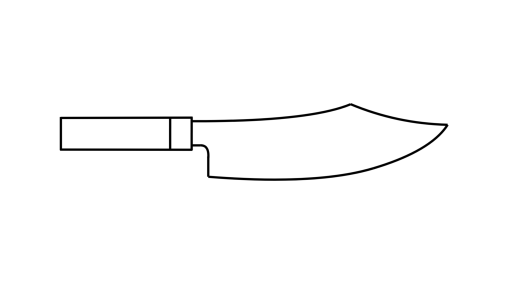鹿捌き包丁


鹿の皮を剥いだり、肉を骨から外したりするために使われる包丁です。先端が鋭く、強靭な刃を持っているのが特徴です

